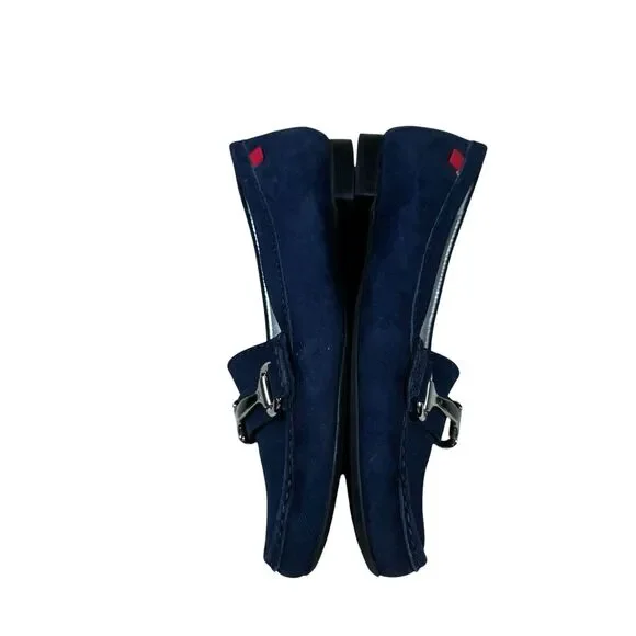 Marc Joseph Navy Blue Leather Nubuck Grand Street Loafer Women's Sz 6‎ - Picture 8 of 13